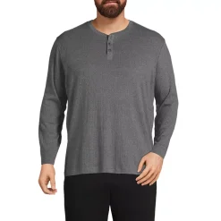 Men's Knit Rib Pajama Henley