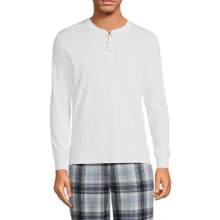 Men's Knit Rib Pajama Henley