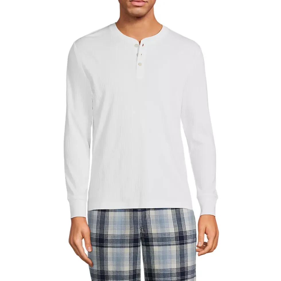 Men's Knit Rib Pajama Henley