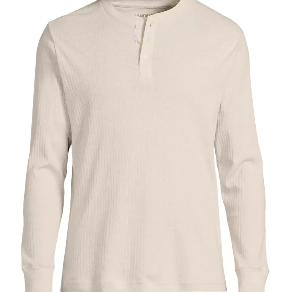 Men's Knit Rib Pajama Henley