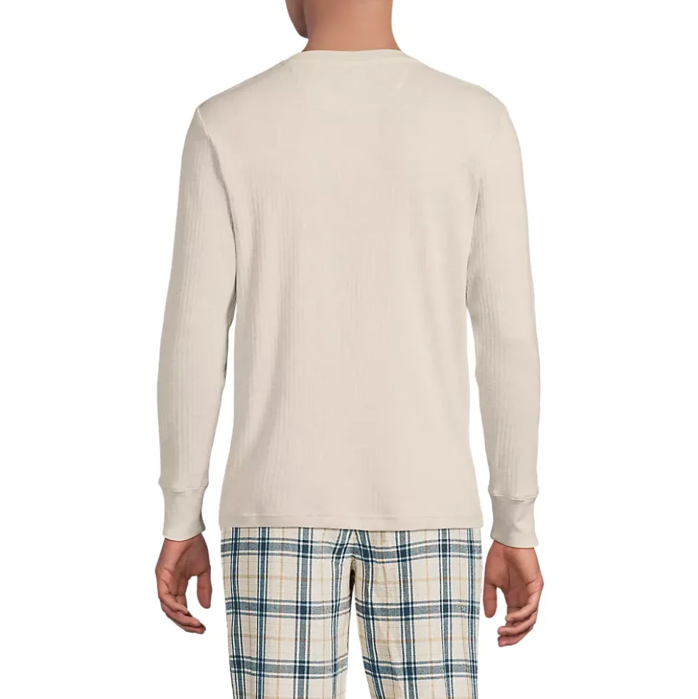 Men's Knit Rib Pajama Henley