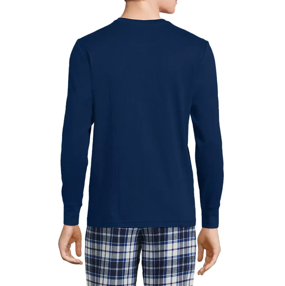 Men's Knit Rib Pajama Henley