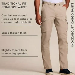Men's Knockabout Comfort Waist Traditional Fit Cargo Pant