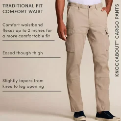 Men's Knockabout Comfort Waist Traditional Fit Cargo Pant