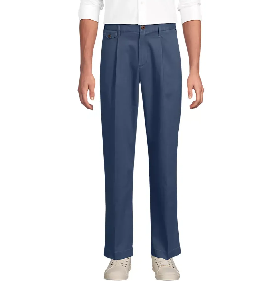 Men's Knockabout Comfort Waist Relaxed Fit Pleated Front Chino Pant