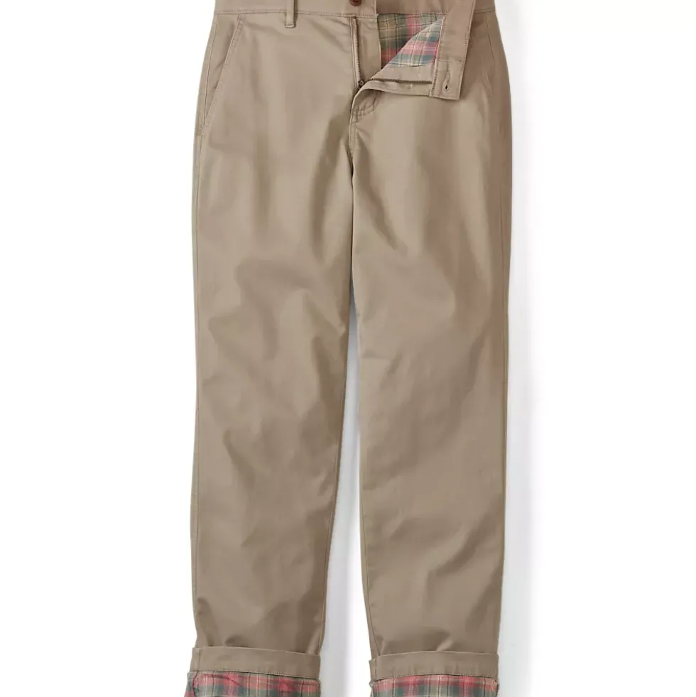 Men's Knockabout Comfort Waist Classic Fit Flannel Lined Chino Pant