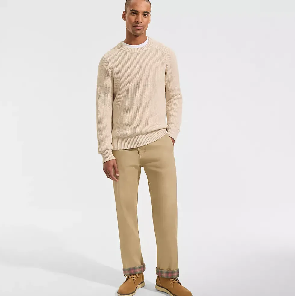 Men's Knockabout Comfort Waist Classic Fit Flannel Lined Chino Pant