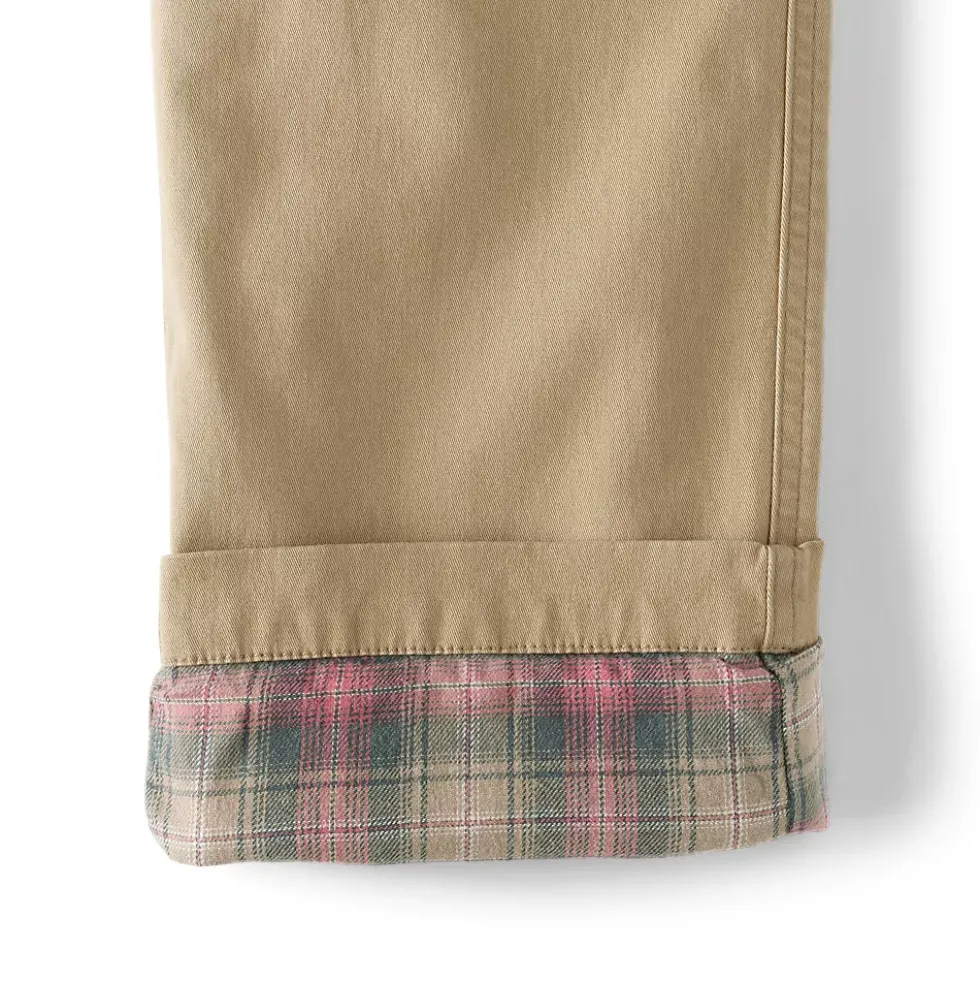 Men's Knockabout Comfort Waist Classic Fit Flannel Lined Chino Pant