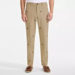 Men's Knockabout Embroidered Comfort Waist Classic Fit Chino Pant