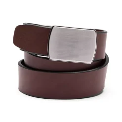 Men's Leather Adjustable Slide Belt