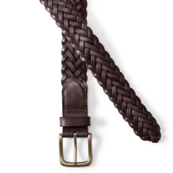 Men's Leather Braid Belt
