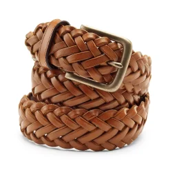 Men's Leather Braid Belt