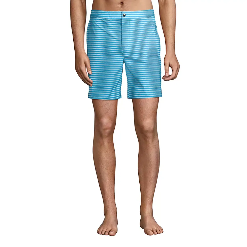 Men's Lined 7" Hybrid Swim Shorts