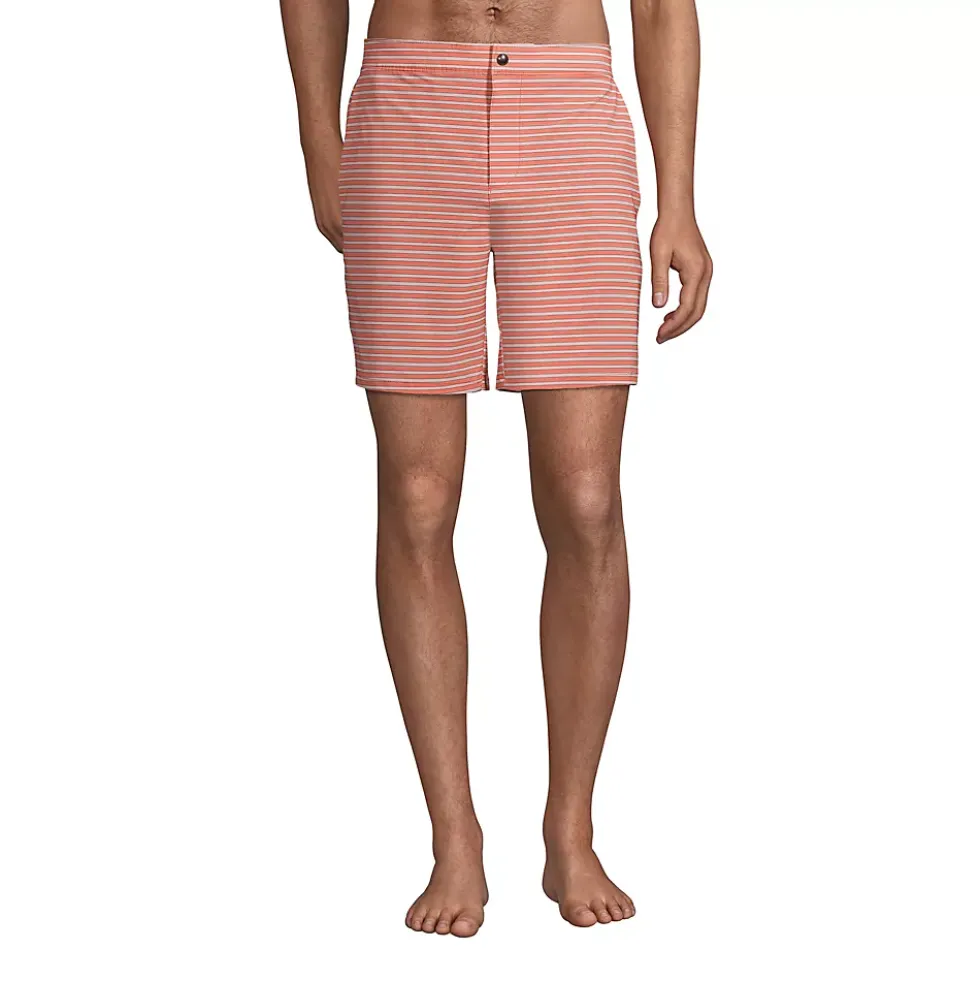 Men's Lined 7" Hybrid Swim Shorts