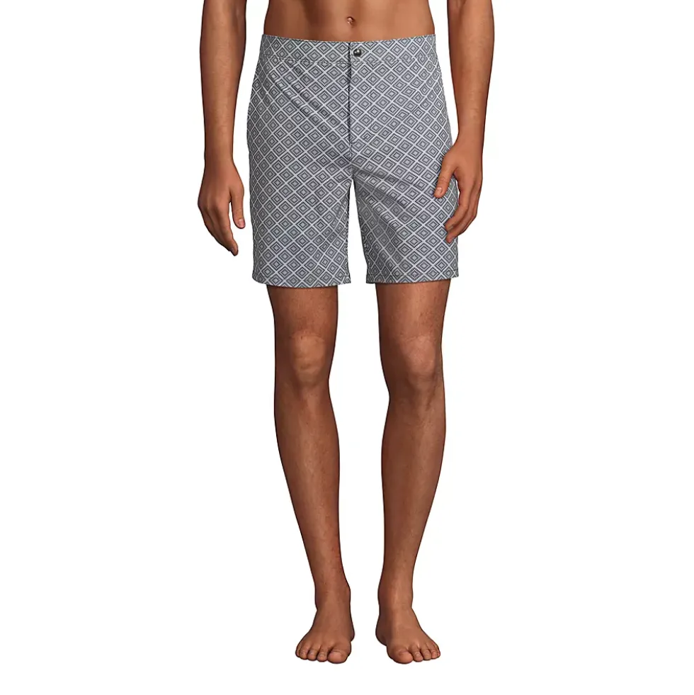 Men's Lined 7" Hybrid Swim Shorts