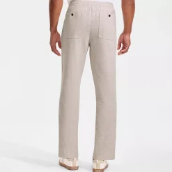 Men's Linen Cotton E-Waist Pant