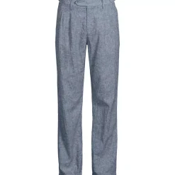 Men's Linen Cotton Pleated Relaxed Pants
