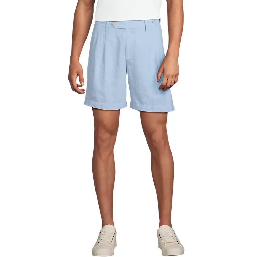 Men's 7" Linen Cotton Resort Shorts