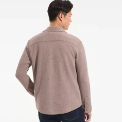 Men's Long Sleeve Bedford Button Through Utility Overshirt