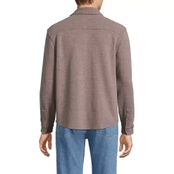 Men's Long Sleeve Bedford Button Through Utility Overshirt