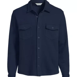 Men's Long Sleeve Bedford Button Through Utility Overshirt