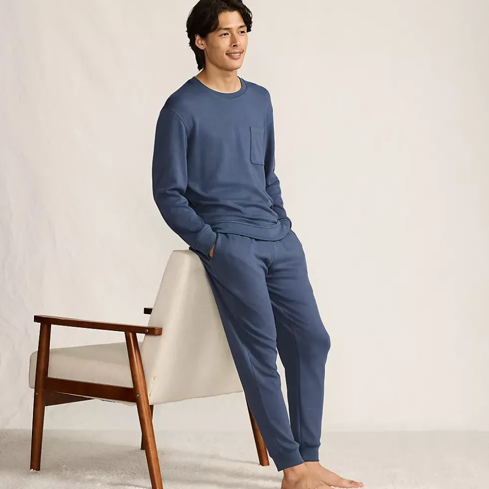 Men's Long Sleeve Brush Back Crew