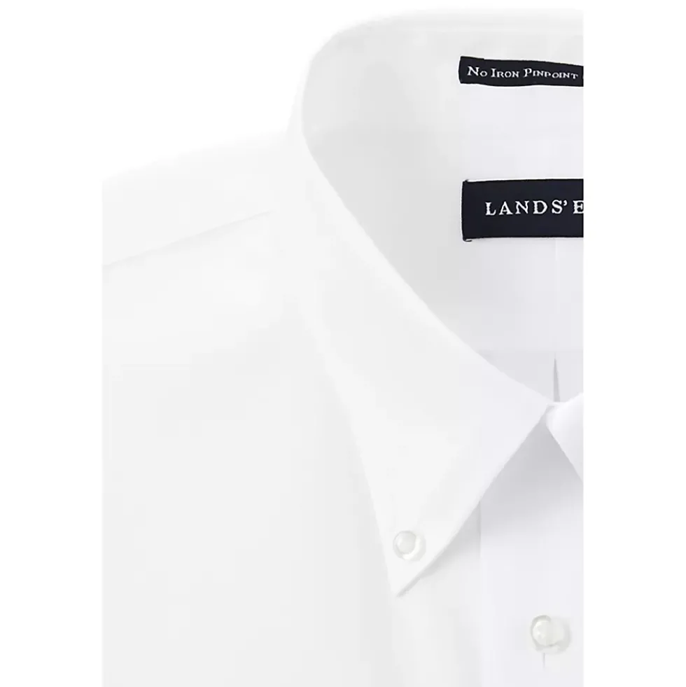 Men's Long Sleeve Buttondown No Iron Pinpoint Shirt