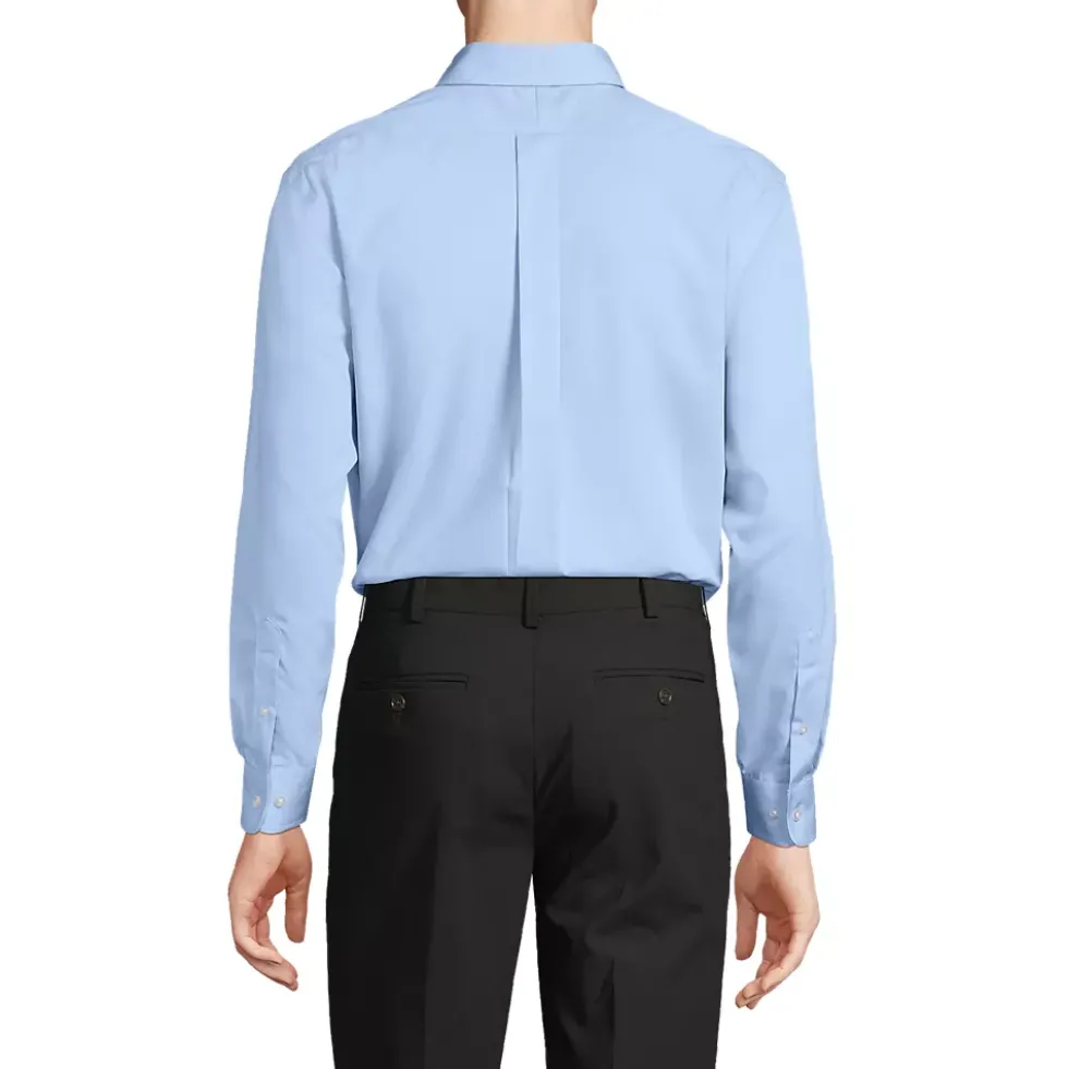 Men's Long Sleeve Buttondown No Iron Pinpoint Shirt