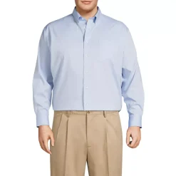 Men's Long Sleeve Buttondown No Iron Pinpoint Shirt