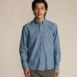 Men's Long Sleeve Chambray Shirt