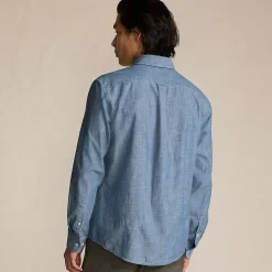 Men's Long Sleeve Chambray Shirt