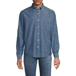 Men's Long Sleeve Chambray Shirt