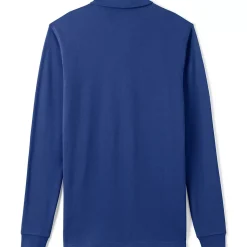 Men's Long Sleeve Classic Mesh Polo Shirt