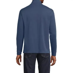 Men's Long Sleeve Cooling Performance Pique Quarter Zip