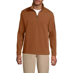 Men's Long Sleeve Cooling Performance Pique Quarter Zip