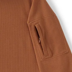 Men's Long Sleeve Cooling Performance Pique Quarter Zip