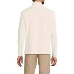 Men's Long Sleeve Cooling Performance Pique Quarter Zip