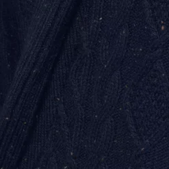 Men's Long Sleeve Cotton Blend Cable Shawl Cardigan