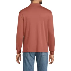 Men's Long Sleeve Cotton Supima Polo Shirt