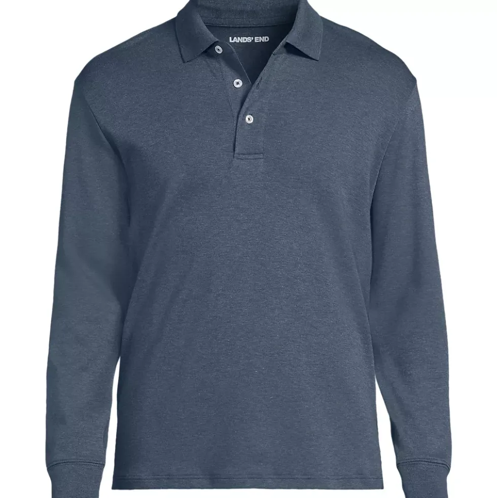 Men's Long Sleeve Cotton Supima Polo Shirt