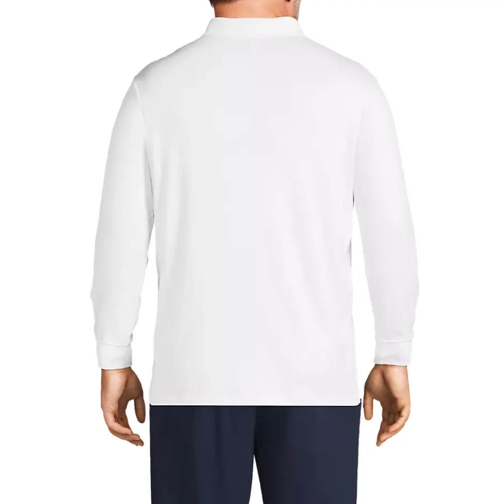 Men's Long Sleeve Cotton Supima Polo Shirt