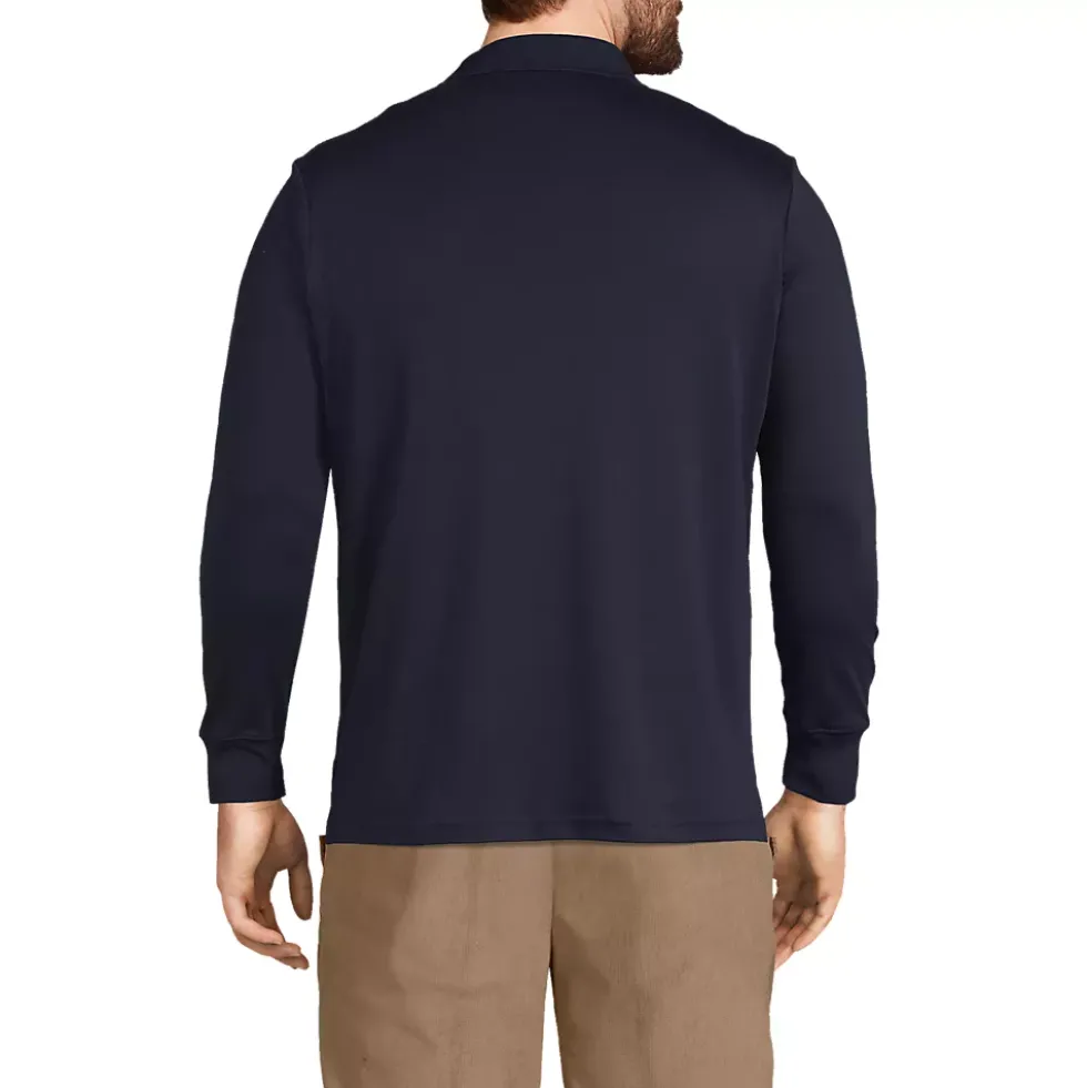 Men's Long Sleeve Cotton Supima Polo Shirt
