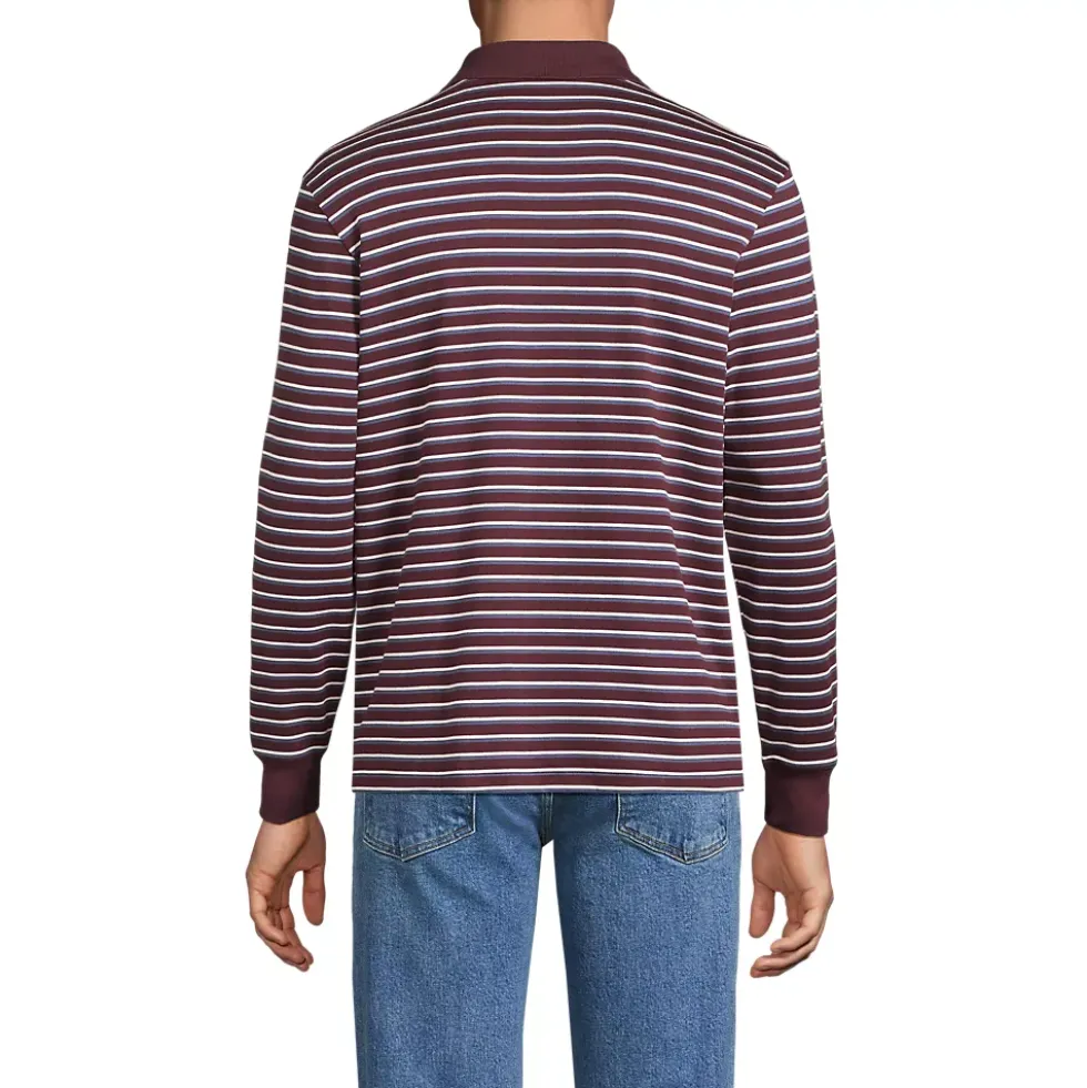 Men's Long Sleeve Cotton Supima Polo Shirt