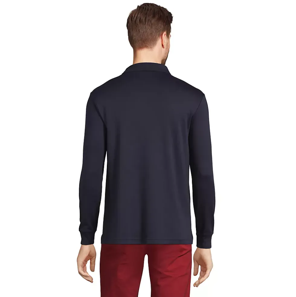Men's Long Sleeve Cotton Supima Polo Shirt