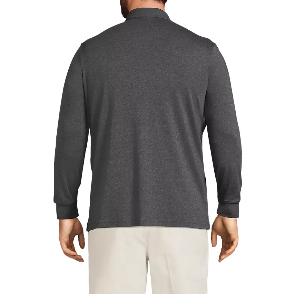 Men's Long Sleeve Cotton Supima Polo Shirt