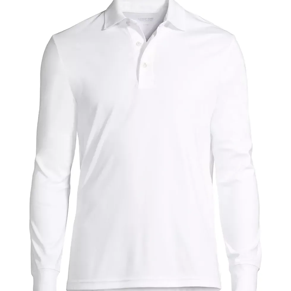 Men's Long Sleeve Cotton Supima Polo Shirt