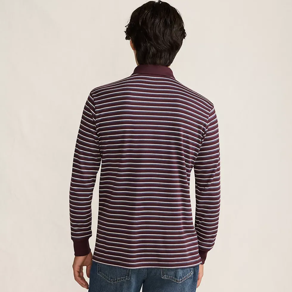 Men's Long Sleeve Cotton Supima Polo Shirt