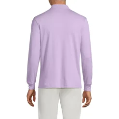 Men's Long Sleeve Cotton Supima Polo Shirt with Pocket