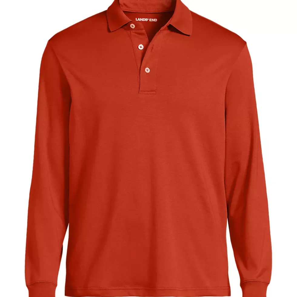 Men's Long Sleeve Cotton Supima Polo Shirt