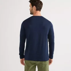 Men's Long Sleeve Cotton Supima Henley